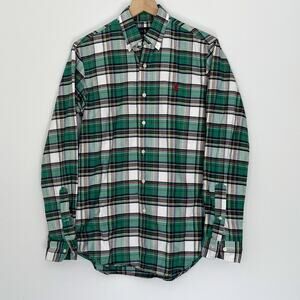 Ralph Lauren | Green Plaid Button Down Flannel Shirt | Men's Size S
